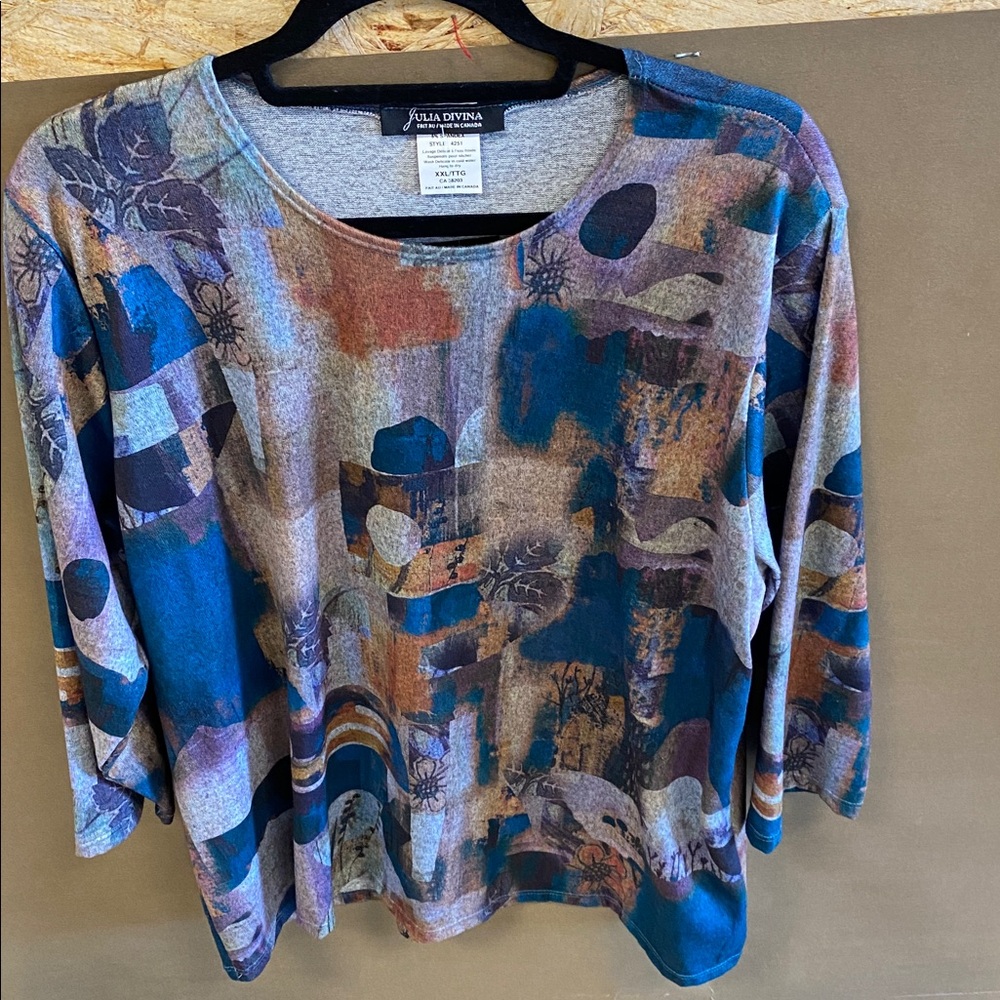 Women's Multicolor Abstract Top